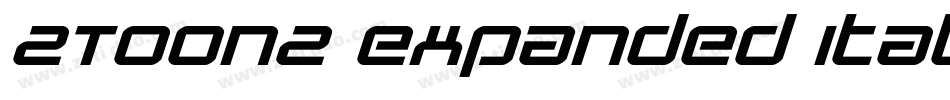 2Toon2 Expanded Italic字体转换